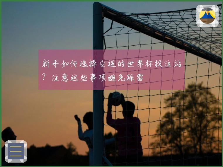 新手如何选择合适的世界杯投注站？注意这些事项避免踩雷