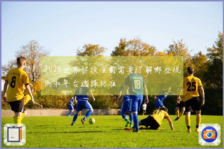 2026世界杯投注前需要了解哪些规则和平台选择标准